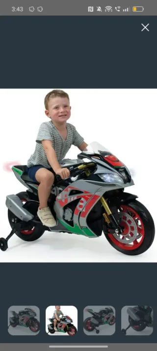 Moto Eléctrica Infantil Aprilia RSV4