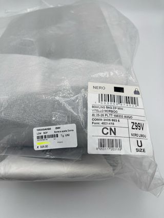 Borsa Pinko Zip Mini Nera Nuova