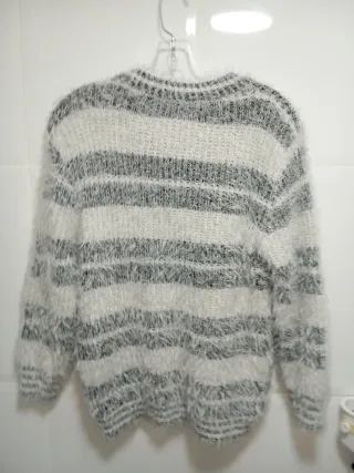 Jersey MOYSE Talla M/L Rayas Gris y Blanco