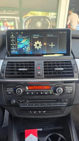 Tela BMW X5 E70 X6 E71 Android 14 com GPS (Novo)