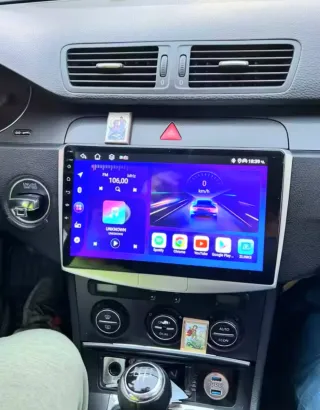 Rádio VW Passat B6 B7 Android 14 com GPS (Novo)