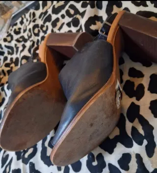 Sandalias/Zuecos Piel Negra