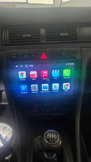 Rádio Audi A6 C5 Android 14 com GPS (Novo)