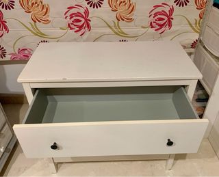 Cómoda blanca 3 cajones 90x45x80