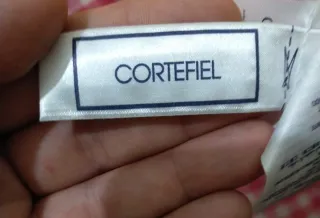 Camisa Cortefiel cuadros rosa T. L