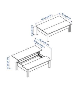 Mesa de centro IKEA blanca