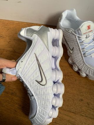Nike Shox TL Plata y Blanco
