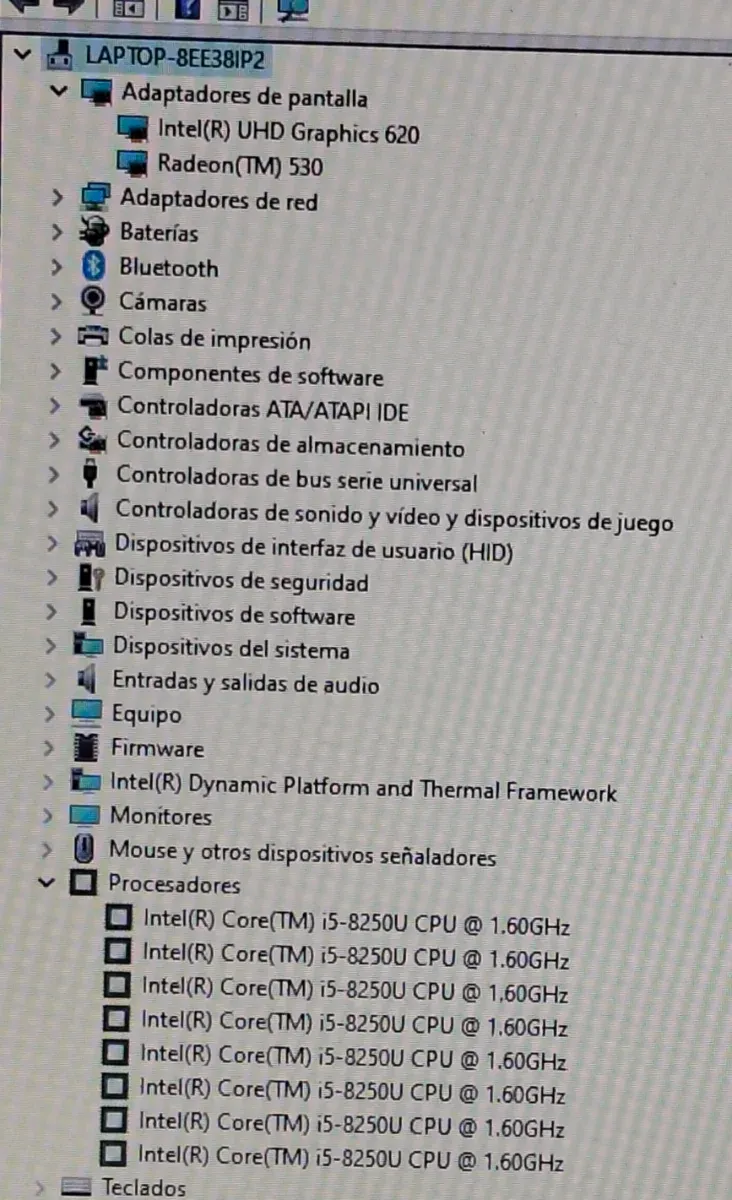 HP i5-8250U 16GB RAM SSD 256GB y HDD 1TB afbeelding 7