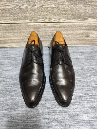 Fratelli Rossetti Scarpe Derby Pelle Nera Tg 6