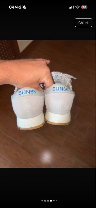 Scarpe SUN68 Jaki Basic Running Grigio/Verde