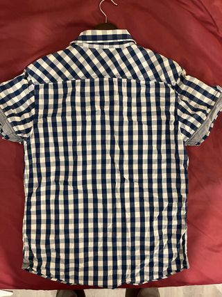 Camisa cuadros azul y blanco Green Coast M