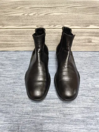 Prada chelsea da donna in pelle nera taglia 39