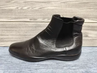 Prada chelsea da donna in pelle nera taglia 39