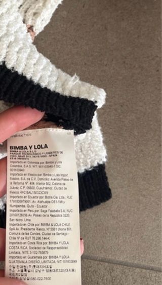 Jersey Bimba y Lola Rayas Talla L