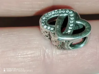 Charm Pandora Cuori Intrecciati Argento