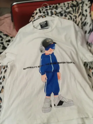 Camiseta Diseño Niño Azul y Blanco
