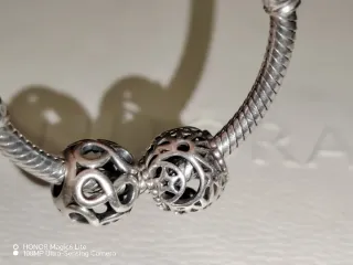 Due Charm Pandora Originale Argento 925