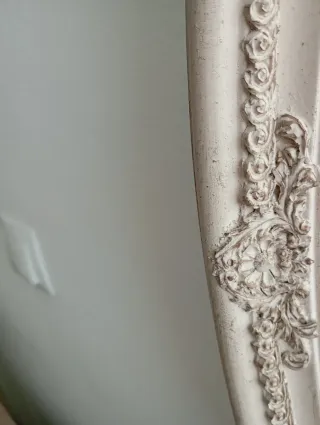 Espejo ovalado vintage madera maciza