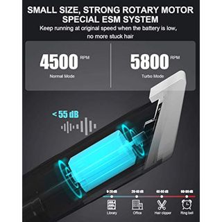 ENCHEN Cortapelos profesional inalámbrico,máquina de corte de pelo recargable, para barba, todo en uno, kit de corte de pelo eléctrico para barba, para hombres, mujeres y bebés (blanco)