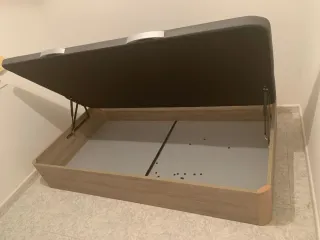 Camas nuevas , bases tapizadas,  somieres