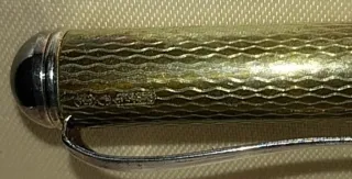 Pluma Cesare Emiliano Plata y Madera Antigua