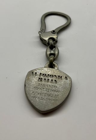 Portachiavi Lancia in metallo, vintage