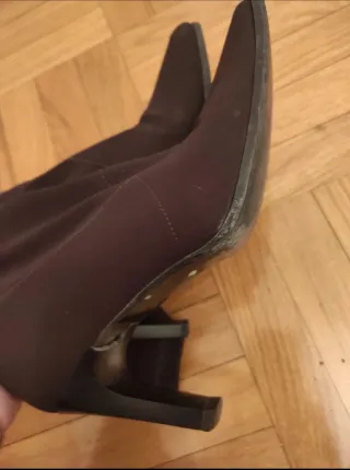 Botas altas marrones talla 37