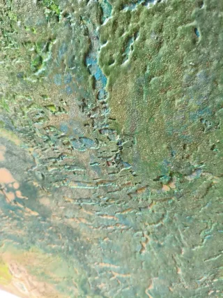 Cuadro abstracto pintado a mano