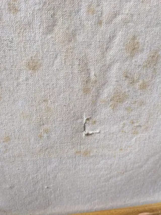 Cuadro abstracto pintado a mano