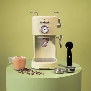 Cafetera Espresso Vintage Beige