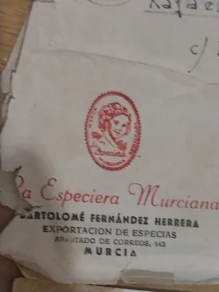 Documentos antiguos foto militar Murcia especies