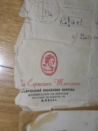 Documentos antiguos foto militar Murcia especies
