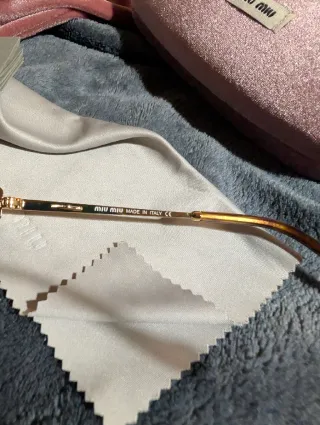 Occhiali Miu Miu Donna Oro Marrone