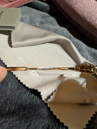 Occhiali Miu Miu Donna Oro Marrone