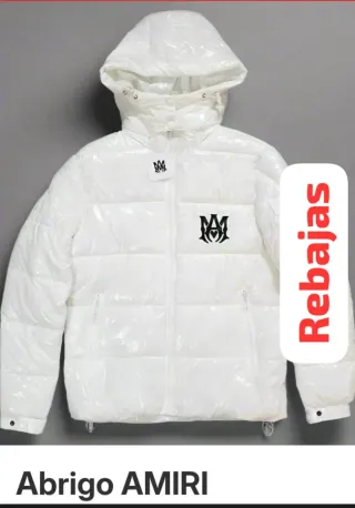 Abrigo Amiri Blanco Brillante