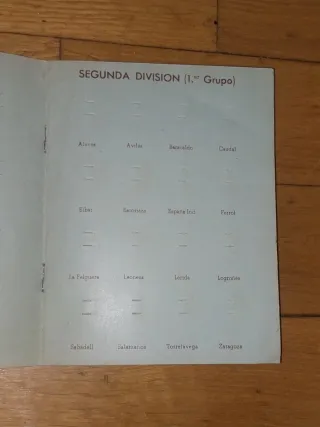 Álbum Hércules Insignias futbol 1ª y 2ª División