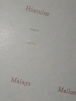 Álbum Hércules Insignias futbol 1ª y 2ª División