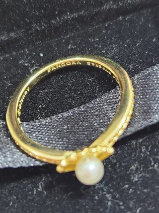 Anillo Princesa Ariel Perla Disney Talla 52