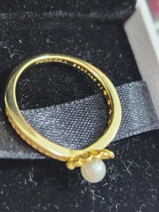 Anillo Princesa Ariel Perla Disney Talla 52