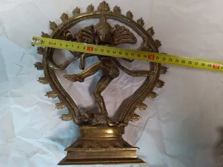 SHIVA NATARANJA bailando. Figura de bronce