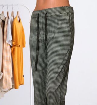 Pantalón cuadros verde y negro