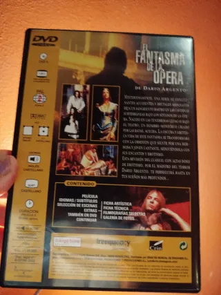 El Fantasma de la Opera DVD Terror,gore