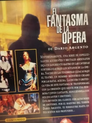 El Fantasma de la Opera DVD Terror,gore