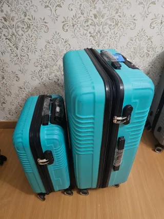 Maletas de viaje turquesa (2 unidades)