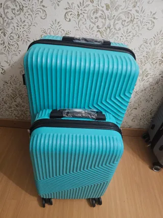 Maletas de viaje turquesa (2 unidades)