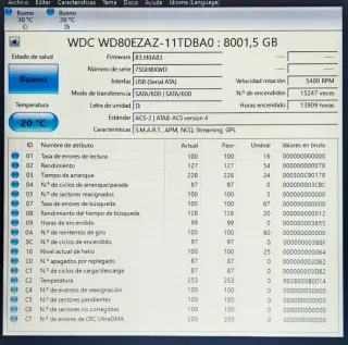 Disco Duro Externo Western Digital 8 TB