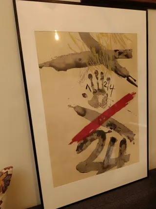 Aguafuerte Antoni Tàpies