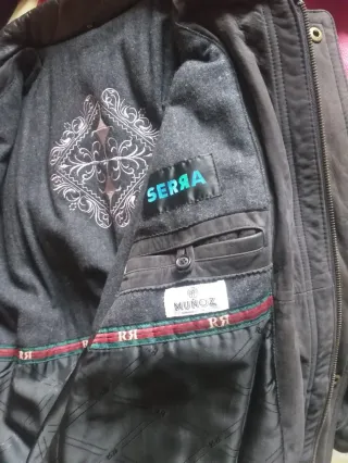 Chaqueta de hombre de nobuk negra