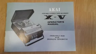 Registratore stereo portatile bobina Akai anni 60
