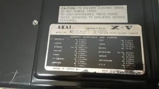 Registratore stereo portatile bobina Akai anni 60